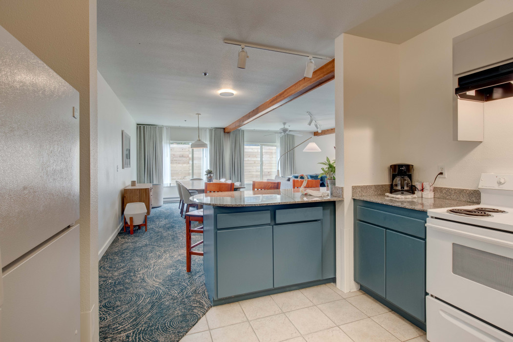 Deluxe Family Suite Kitchen with Ocean View
